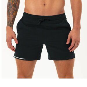 Mens Black Running Shorts by Bearbottom
